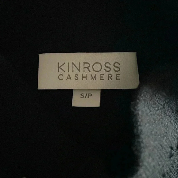 Kinross Cashmere Black Beaded Mock Neck Sweater Women Size S - Picture 7 of 8